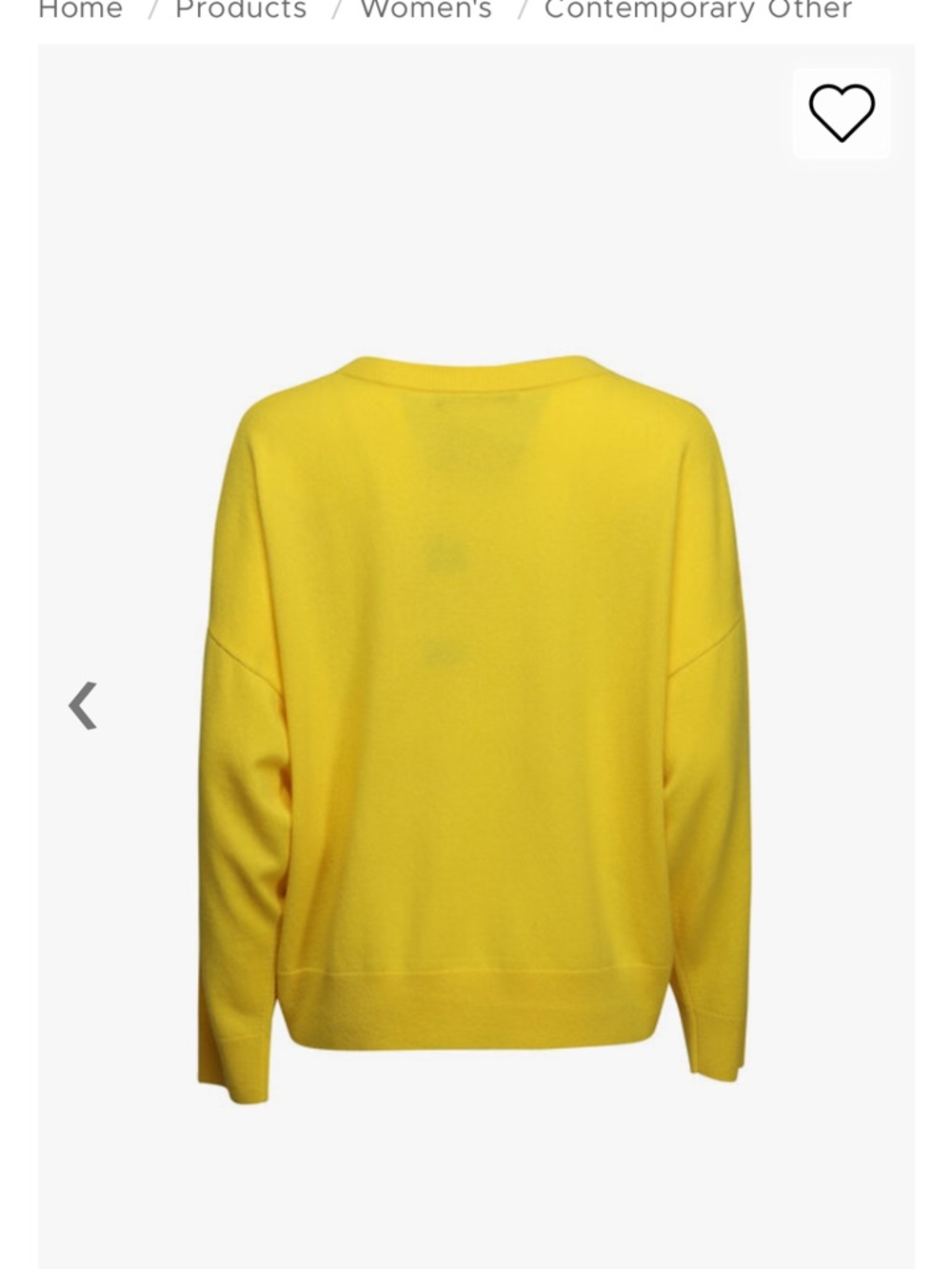 Jenni Kayne Sunny Yellow 100% cashmere Crewneck Sweater - Picture 3 of 9